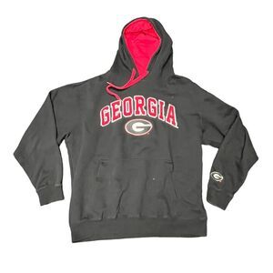 Y2K University of Georgia Black pullover sweatshirt embroidered small UNISEX